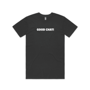Good Chat Launch Tee Black - Mens