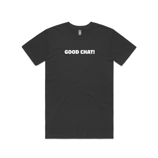 Good Chat Launch Tee Black - Mens
