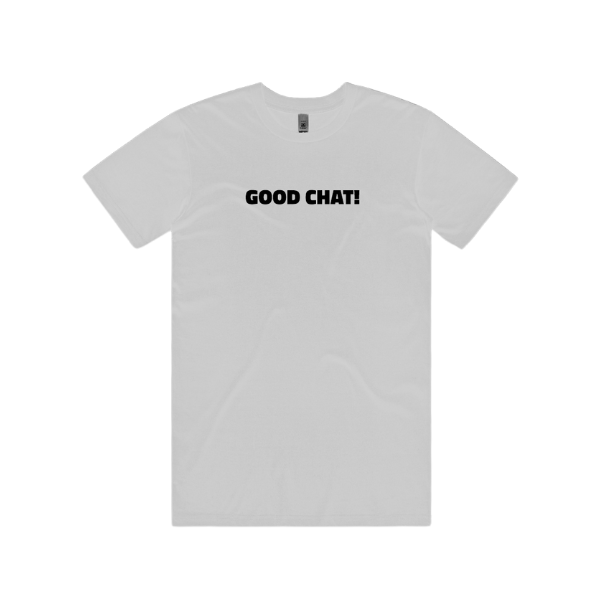 Good Chat Launch Tee White - Mens