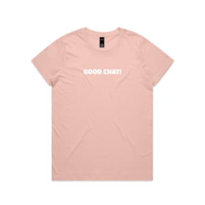 Good Chat Launch Tee Pink - Womens