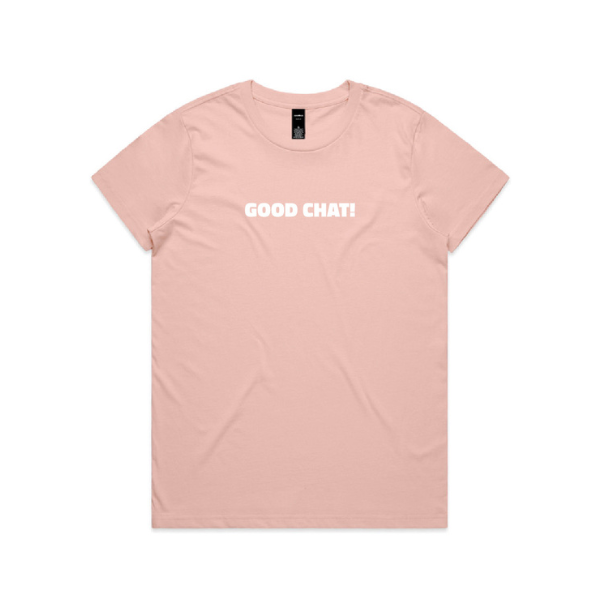 Good Chat Launch Tee Pink - Womens